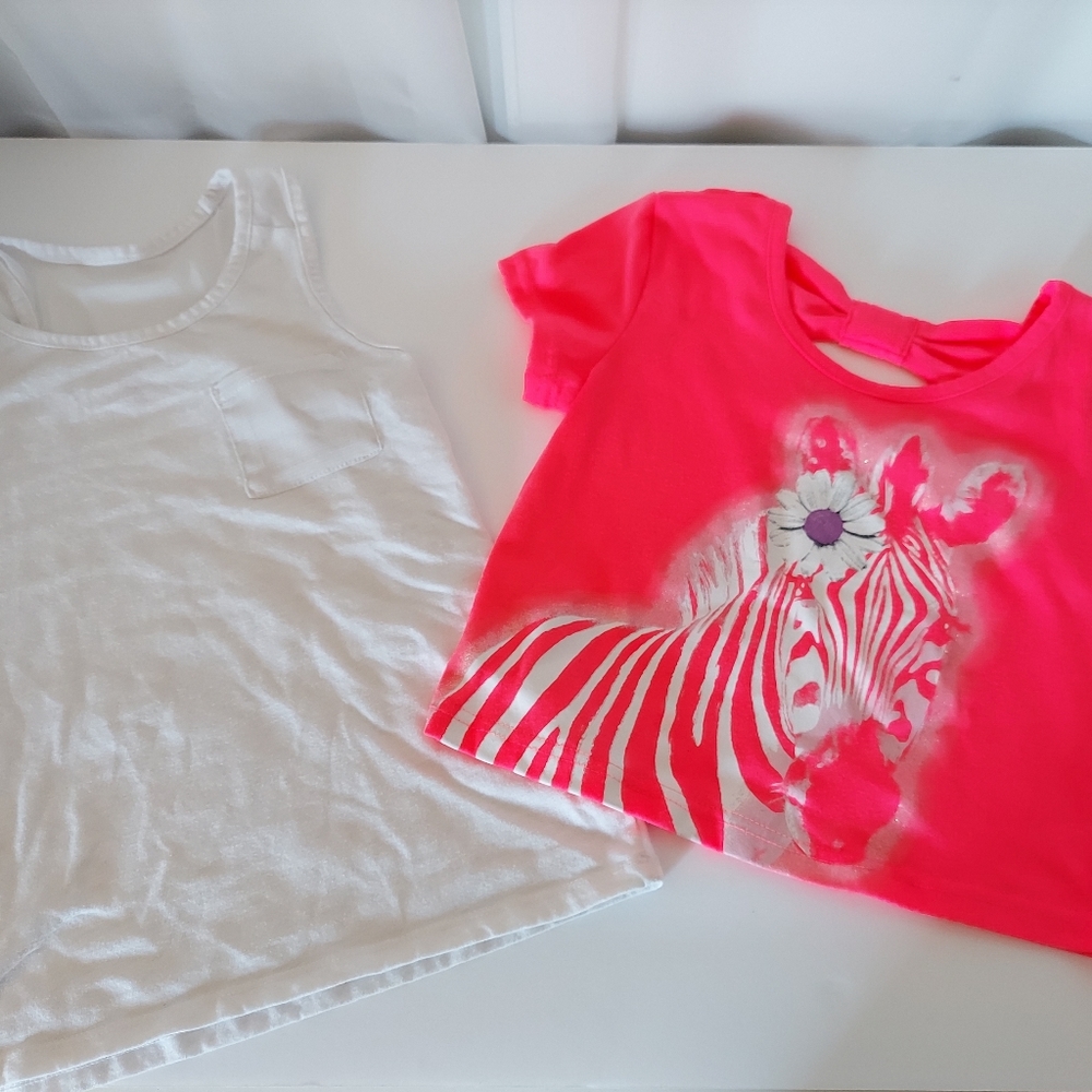 Girls Layered Zebra Shirt